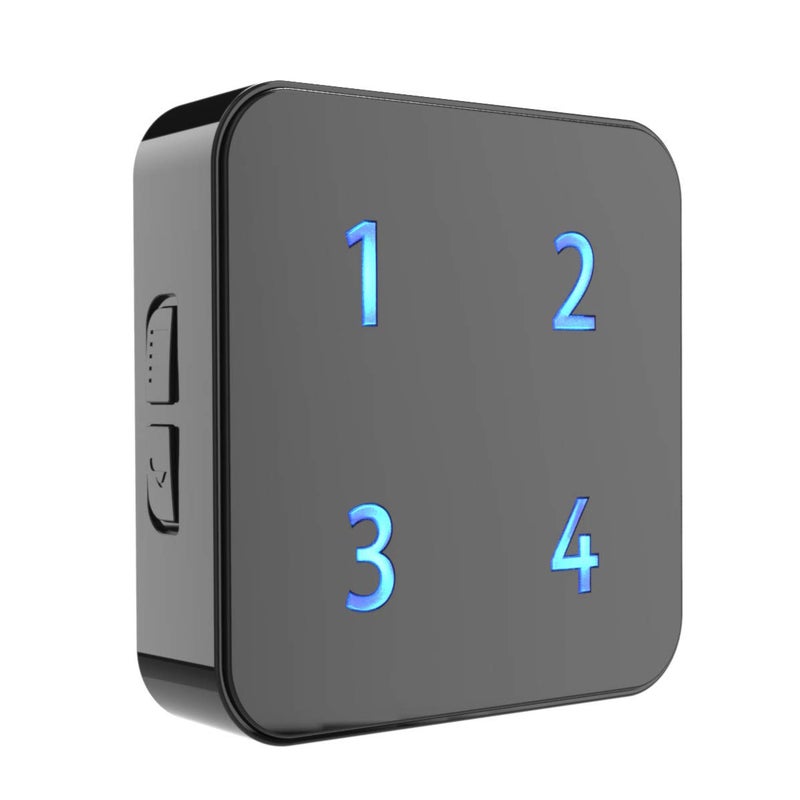 HTZSAFE Extra Wireless Plug-in Receiver for HTZSAFE Solar Alarms- Up to 4 Zones and Each Zone has 35 Optional Melodies- 4 Adjustable Volume Levels - Image 1